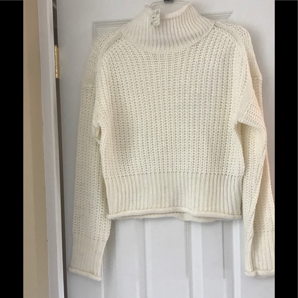 BNWT ‼️ POOF APPAREL CROP TURTLENECK SWEATER
